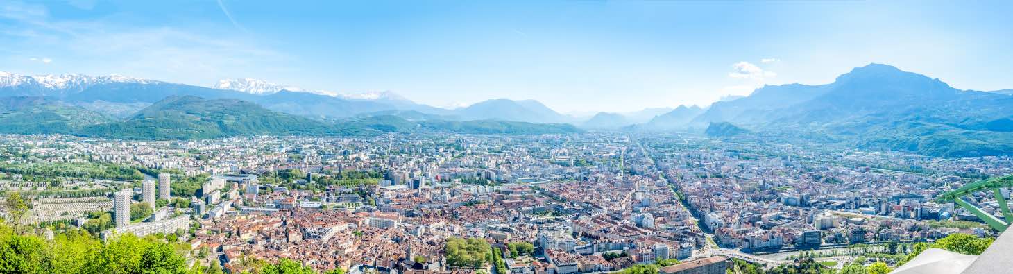 Grenoble vue de la Bastille. © Shutterstock