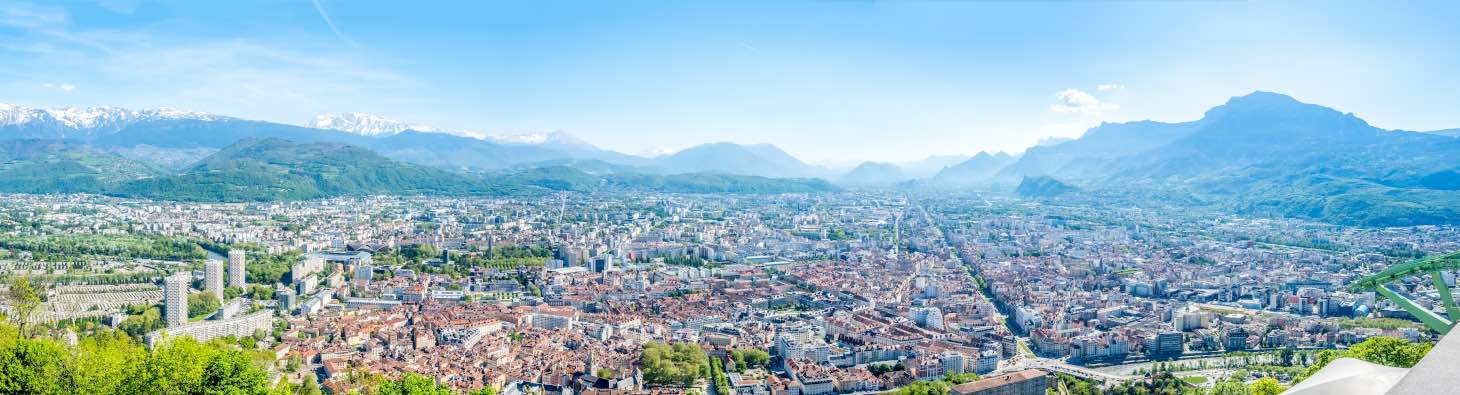 Grenoble, view from Bastille